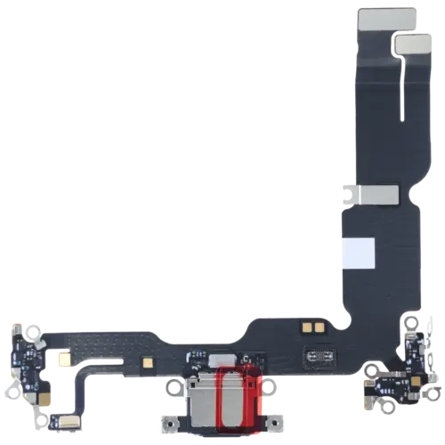 Charging Port Flex Cable With Board For iPhone 15 Plus (Genuine OEM) (Black)