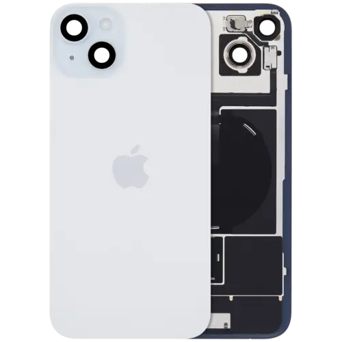 Back Glass w/ MagSafe Magnet & NFC & Flashlight Flex For IPhone 15 Plus (Genuine OEM) (Blue)