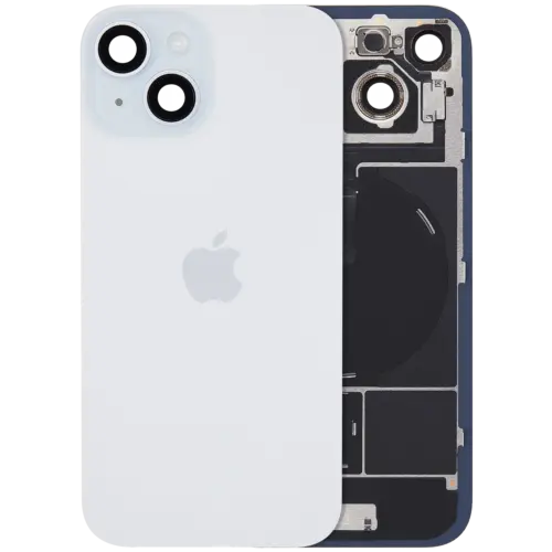 Back Glass w/ MagSafe Magnet & NFC & Flashlight Flex For IPhone 15 (Genuine OEM) (Blue)