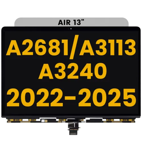 LCD Panel Only For MacBook Air 13" (A2681 / A3113 /A3240) (With All Years) (Premium)