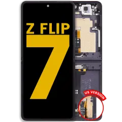 Inner bloc écran OLED avec cadre pour Samsung Galaxy Z Flip 7 5G (US & International) (reconditionné) (Jet Black)