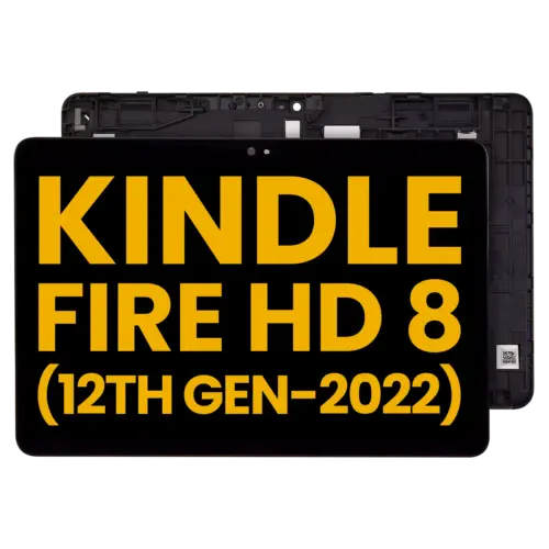 LCD Assembly With Frame For Amazon Kindle Fire HD 8 (12th Gen, 2022) (Refurbished) (All Colors)
