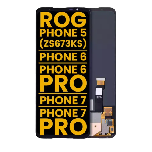 OLED Assembly Without Frame For Asus ROG Phone 5 (ZS673KS) / ROG Phone 6 / ROG Phone 6 Pro / ROG Phone 7 / ROG Phone 7 Pro (Refurbished) (All Colors)