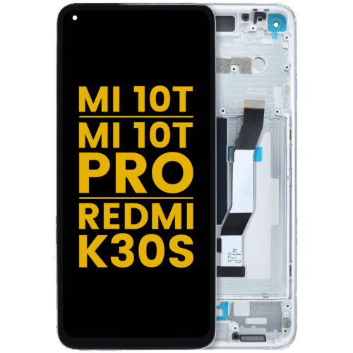 LCD Assembly With Frame For Xiaomi Mi 10T / Mi 10T Pro 5G / Redmi K30S (Refurbished) (Aurora Blue)