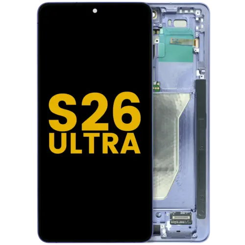 Bloc écran OLED avec cadre pour Samsung Galaxy S26 Ultra 5G (US & International) (reconditionné) (Cobalt Violet)