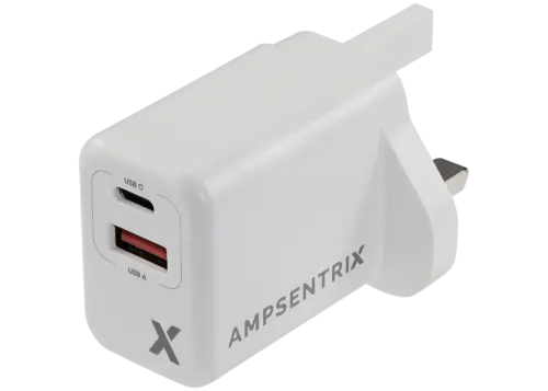 AmpSentrix 20W Double Port (USB-C + USB-A) (220V / Prise UK) – Image 7