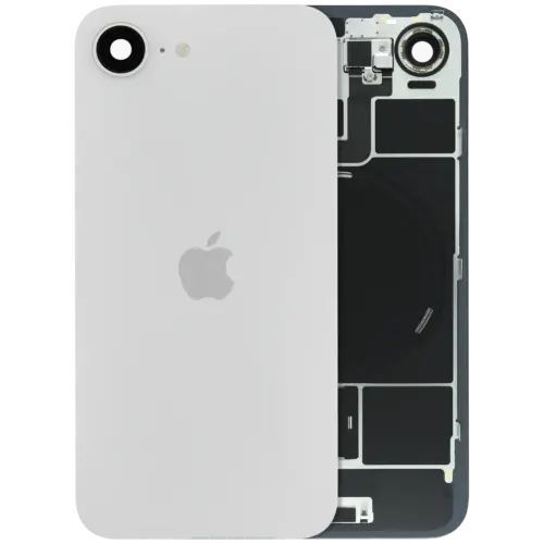 Back Glass w/ MagSafe Magnet & NFC & Flashlight Flex Compatible For iPhone 17e (Genuine OEM) (White)