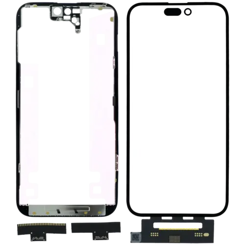 4 in 1 Short Flex (Digitizer Touch With Glass + OCA + Frame Pre-installed) For iPhone 14 Pro Max (OCA Master)