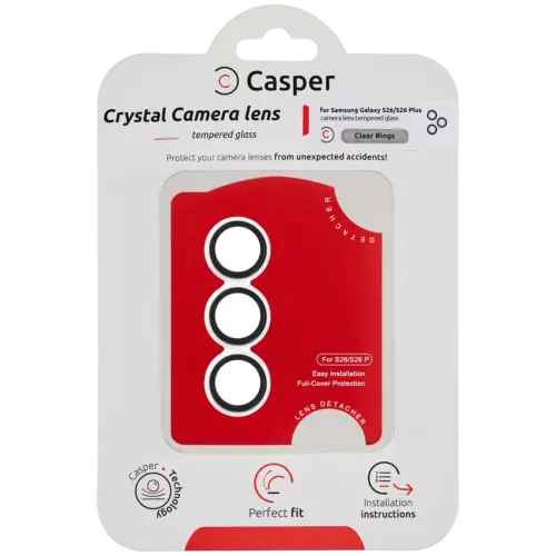 Casper Camera Lens Protector For Samsung Galaxy S26 / S26 Plus (Clear Rings)