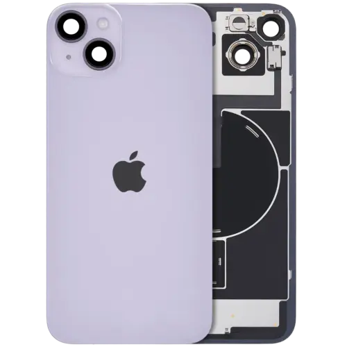Back Glass w/ MagSafe Magnet & NFC & Flashlight Flex For iPhone 14 Plus (Genuine OEM) (Purple)