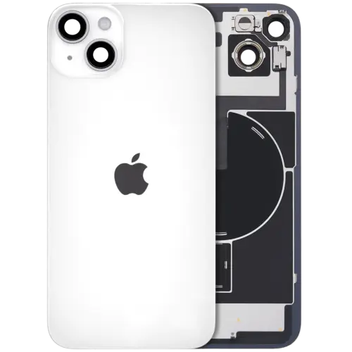 Back Glass with MagSafe Magnet & NFC & Flashlight Flex For iPhone 14 Plus (Genuine OEM) (Starlight)