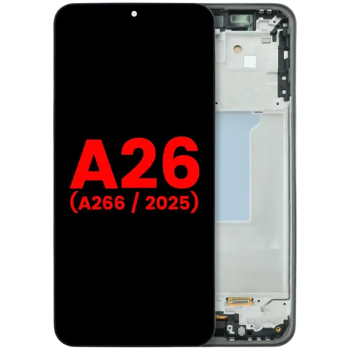 OLED Assembly With Frame For Samsung Galaxy A26 5G (A266 / 2025) (Aftermarket Plus) (Black)