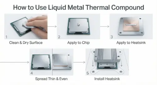 Liquid Metal Thermal Paste for PS5/PC/GPU 130W/mK 1.5G (PolarTronix) – Image 6