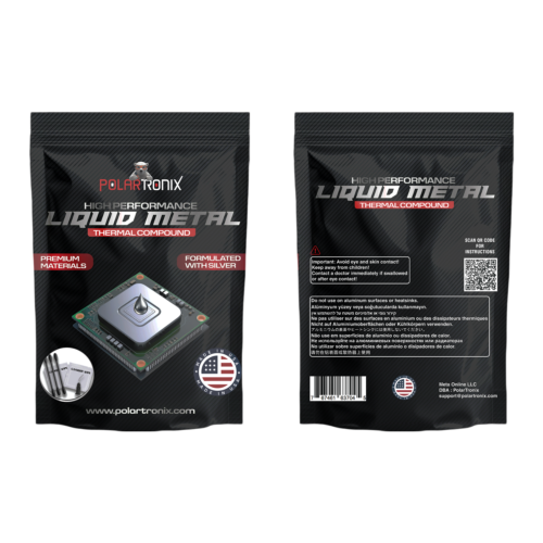 Liquid Metal Thermal Paste for PS5/PC/GPU 130W/mK 1.5G (PolarTronix) – Image 7