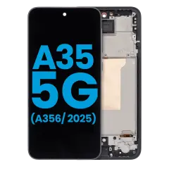 Écran LCD complet avec cadre pour Samsung Galaxy A35 5G (A356/ 2025) (Aftermarket: Incell) (Navy)