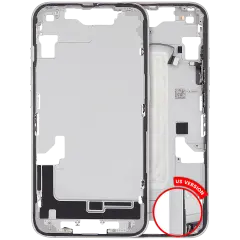 Mid-cadre châssis W/ Small Parts pour iPhone 16e / 17e (US Version) (Used OEM Pull: Grade A) (blanc)