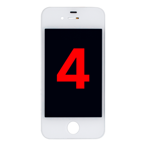 Écran LCD pour iPhone 4 (GSM) (Compatible Plus) (Blanc)