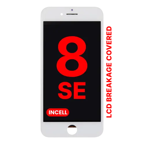 Écran LCD complet avec Steel Plate pour iPhone 8 / SE (2020 / 2022) (Aftermarket Pro: XO7 Incell) (blanc)