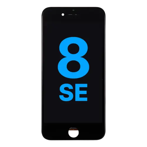 Écran LCD avec plaque en acier pour iPhone 8 / SE (2020 / 2022) (Pièce de rechange) (Noir) – Image 6