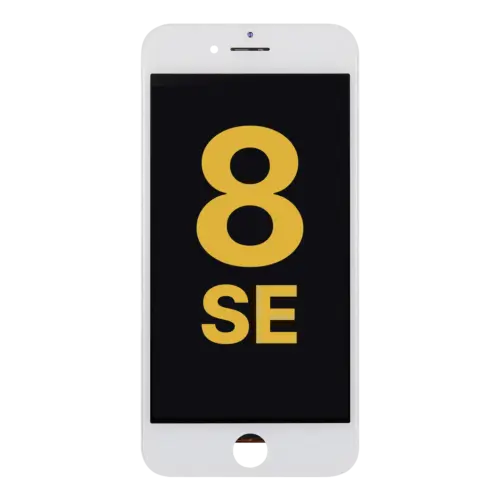 LCD Assembly With Steel Plate For iPhone 8 / SE (2020 / 2022) (Refurbished) (White)