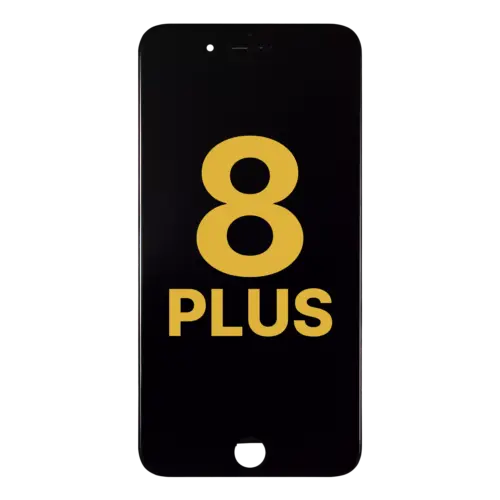 Écran LCD complet avec Steel Plate pour iPhone 8 Plus (reconditionné) (noir)