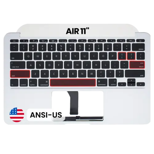 Top Case with Keyboard (ANSI US) For MacBook Air 11" A1465 (2013-2015) (OEM New)
