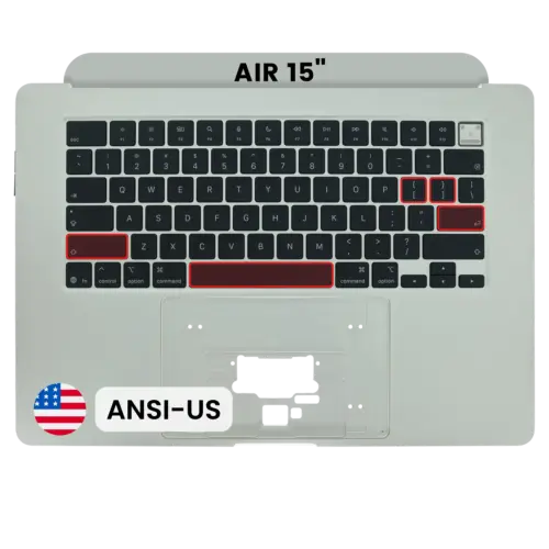 Top Case with Keyboard (ANSI US) For MacBook Air 15" A3448 (2026) (Genuine OEM) (Starlight)