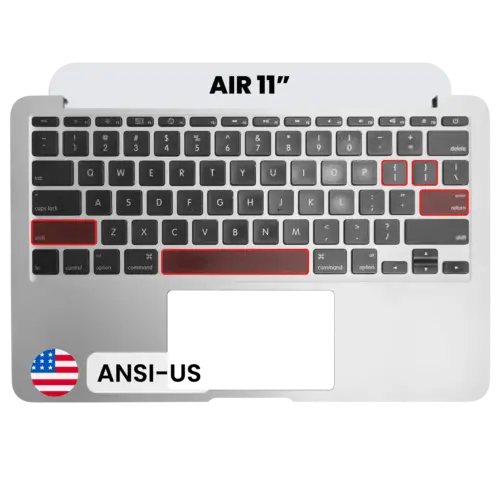 Top Case with Non-Backlit Keyboard (ANSI US) For MacBook Air 11" A1370 (2010)