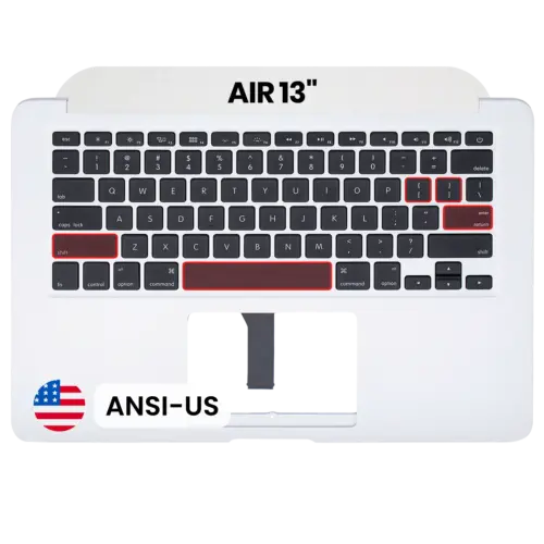 Top Case with Keyboard (ANSI US) For MacBook Air 13" A1466 (2012) (Used OEM Pull: Grade A) – Image 10