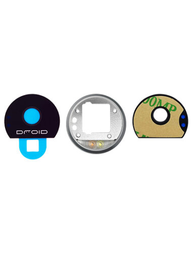 Support d'objectif de caméra arrière et diffuseur de flash pour Motorola Moto Z Play Droid (XT1635 / 2016) (Argent) – Image 5