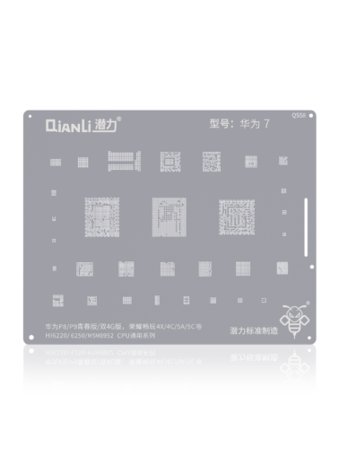 Pochoir Bumblebee (QS58) pour Huawei P8 / P9 Lite / Honor Y5 / 4X / 4C / 5A / 5C (HI 6220/6250/MSM8952) Série universelle de processeurs (Qianli) – Image 2