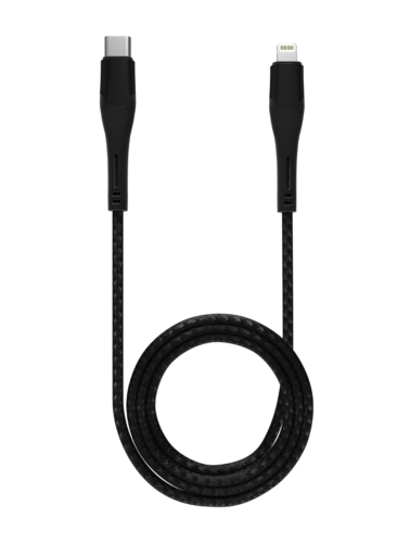 Lightning To USB Type C Cable (MFI) (1.8 m / 6 ft) (AmpSentrix Alpha) (Black) – Image 2
