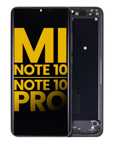 OLED Assembly With Frame For Xiaomi Mi Note 10 / Note 10 Pro (Refurbished) (Midnight Black)