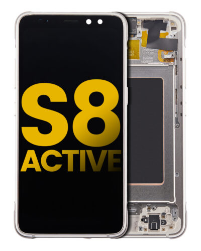 Bloc écran OLED avec cadre pour Samsung Galaxy S8 Active (reconditionné) (Tungsten Gold) – Image 3