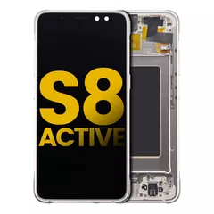 Bloc écran OLED avec cadre pour Samsung Galaxy S8 Active (reconditionné) (Tungsten Gold)
