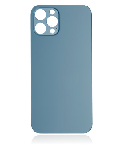 Vitre arrière avec 3M adhésif pour iPhone 12 Pro (No Logo / Large Camera Hole) (Pacific Blue) – Image 3