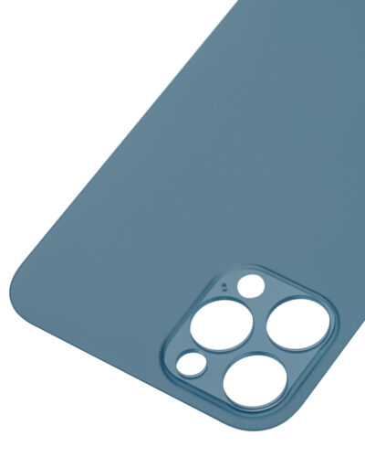 Vitre arrière avec 3M adhésif pour iPhone 12 Pro (No Logo / Large Camera Hole) (Pacific Blue) – Image 7