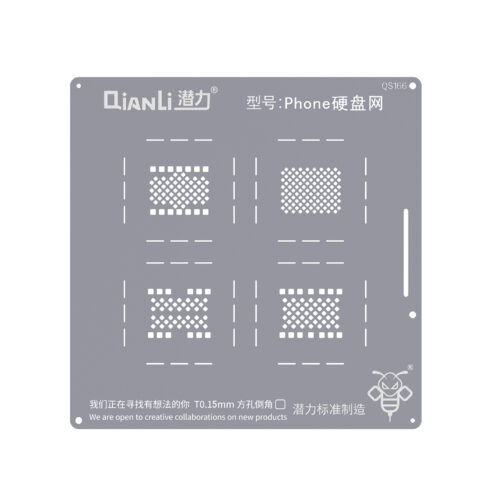 Pochoir Bourdon (QS166) Réseau de disque dur de téléphone (Qianli) – Image 2