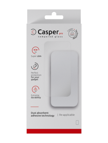 Verre trempé Casper Pro pour iPhone 12 Pro Max (compatible avec les coques) (emballage de vente au détail) (transparent) – Image 3