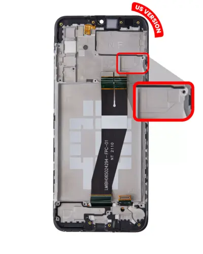 Écran LCD avec cadre pour Samsung Galaxy A02S (A025U / 2020) (version US) (lot de service) (Toutes les couleurs) – Image 3
