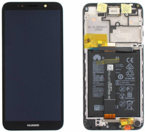 Display incl. battery (Original) - Black, Huawei Y5 2018