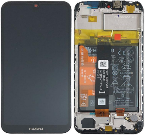 Display incl. battery (Original) - Black, Huawei Y5 2019