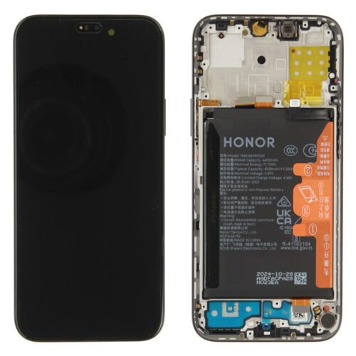 Display incl. frame (Original) - Black, Honor 200 Lite