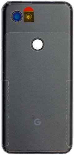 Cache arrière (d'origine) - Just noir, Google Pixel 3A