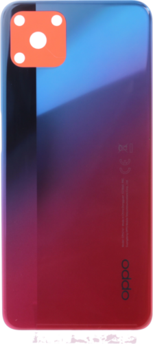Rear cover (Original) - Silver/Red, Oppo A73 (5G)
