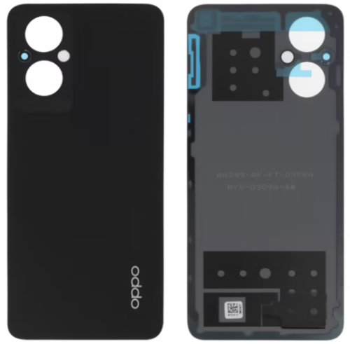 Rear cover (Original) - Black, Oppo Reno 8 Lite