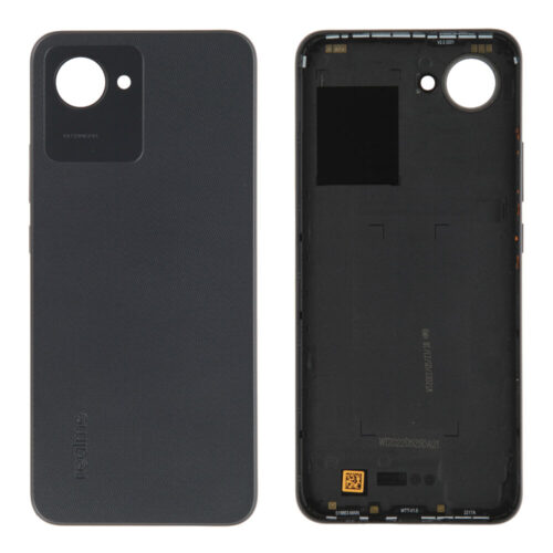 Rear cover (Original) - Black, Realme C30