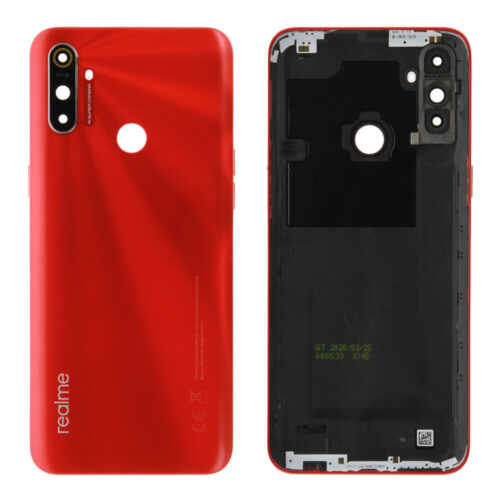 Rear cover (Original) - Red, Realme C3
