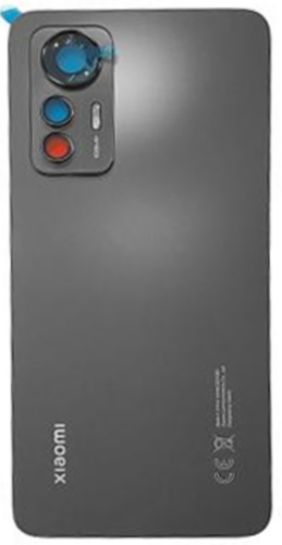 Cache arrière (d'origine) - noir, Xiaomi 12 Lite
