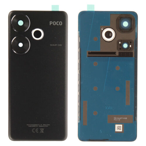 Rear cover (Original) - Black, Xiaomi Poco F6